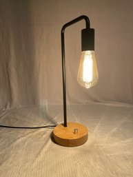 Industrial Desk Lamp, Mall Rustic Desk Lamp For Dorm, Office, Bedroom, Living Room With Bulb