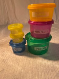 Portion Control Container Set, Meal Prep System For Diet And Weight Loss