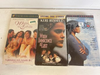 3 NEW In Plastic / Poetic Justice - When Innocence Is Lost - Waiting To Exhale-
