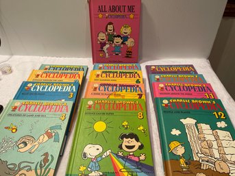 1990 Charlie Brown's Cyclopedia Set Volume 1-12 & All About Me Diary