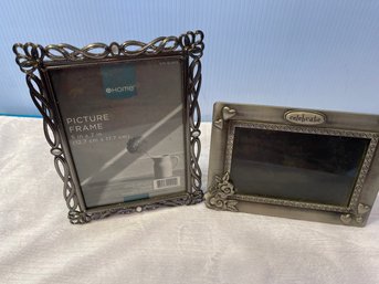 2 Metal Picture Frames