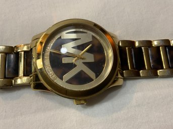 MK Watch With Turquoise Band, Band Is Broken, Batteries Dead, Working Cond Unk