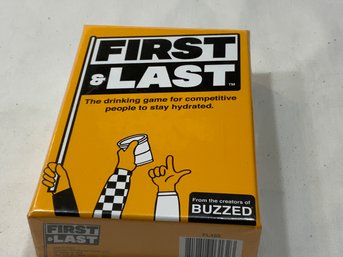 First & Last Adult Drinking Game - NEW