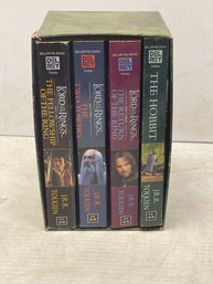 J.R.R. Tolkien Box Set 4 Books, The Hobbit And Lord Of The Rings Movie Covers