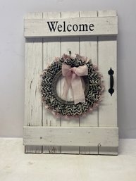 Hand Crafted Welcome Sign