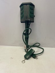 Outdoor 6 Outlet Power Stake With Remote Control