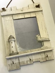 Coastal Home Decor Wall Mirror, Used As Shown