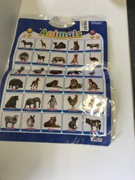 Large Interactive Animal Alphabet Learning Poster - NEW