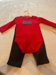 9 Months - Carter's Bodysuit & Pant Set - Red/Black Bow