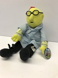 Muppets Stuffed Figure, Dr Bunsen Honeydew - Like New