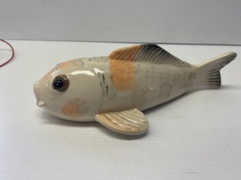 Vintage Glazed Ceramic, Koi Fish