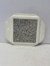 Vintage Keep It Hot Telebrands Microwaveable Granite Hot Plate