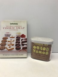 Cookie Swap Cookie Recipe Book With Set Of Christmas Cookie Cutters