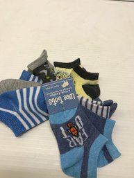 6 Pair No Show Toddler Socks, Size 2-4T, New