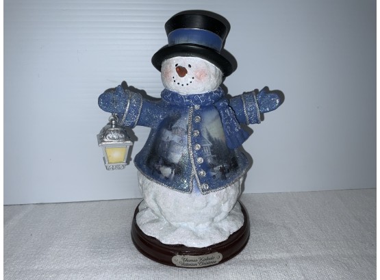 Thomas Kinkade  Victorian Christmas Winter Wonderland Heirloom Christmas Snowman