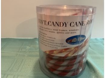 18 Ft Candy Cane Rope Light NEW