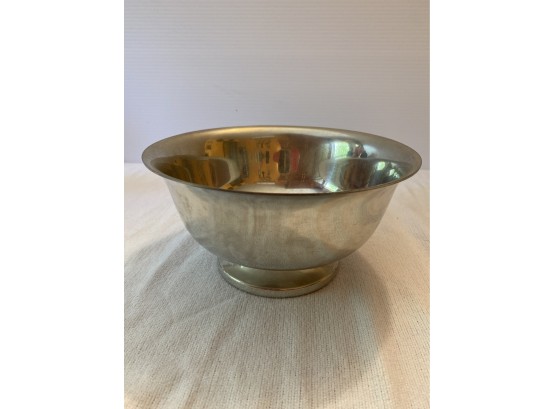 American Pewter Guild Certified Stieff Pewter Bowl