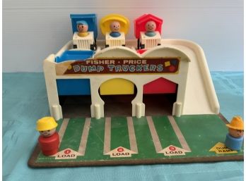 Vintage Fisher Price Dump Truckers -damage As Shown In Pictures
