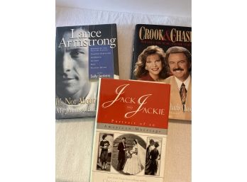 Lance Armstrong, Jack & Jackie Kennedy And Crook & Chase, Hardcover Books