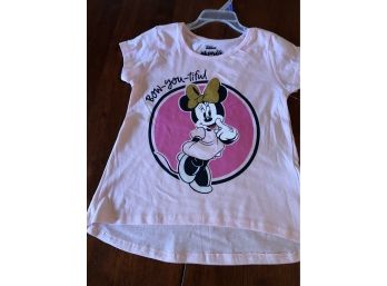 New/ SizeS(6-6x) Disney Junior Minnie Bow-you-tiful Shirt
