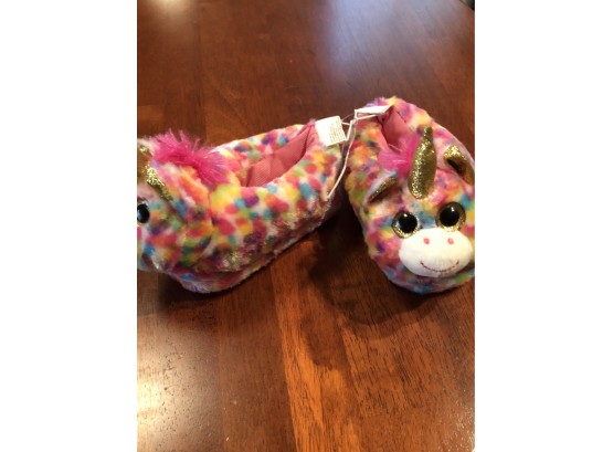 Toddler Unicorn Slippers, NEW