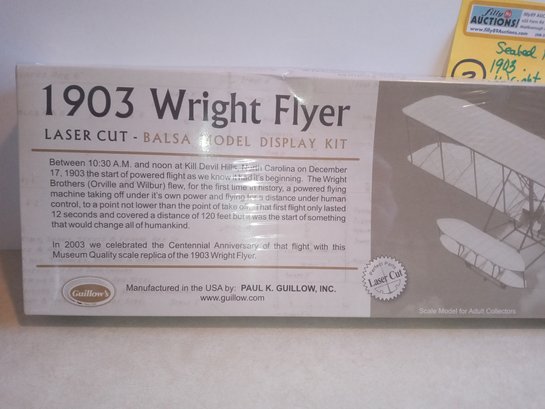 NIB 1903 Wright Flyer Plane Model Kit 1/20 Scale Sealed Box