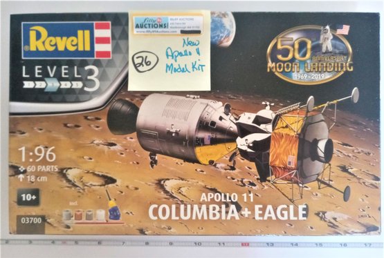 NIB REVELL APOLLO II Columbia & Eagle Model Kit 1:96 Scale Level 3 50th Anniv Edition