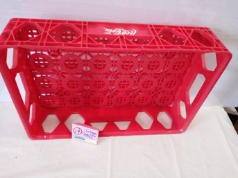 Vintage Red Coca-Cola Bottle Plastic Tray