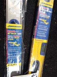 2 NEW SWANSON LEVELS BOX BEAM, IBOX MAGNETIC NEW IN PACKAGES LOT