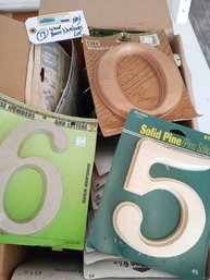 NEW HOUSE NUMBERS WOOD LOT (30) 6.5-7'