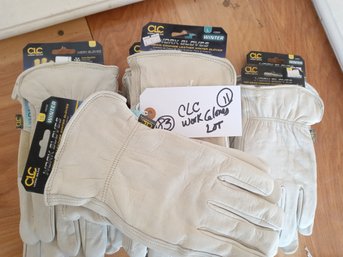 NEW CLC LEATHER WORK GLOVES LOT (11) WINTER LEATHER L,XL