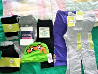 NEWBORN - 3T CLOTHES NWT  & 2 BABY BLANKETS, HAT & PANT LEGGINGS NEW