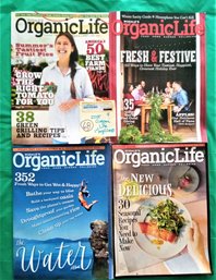 2015 ORGANIC LIFE MAGAZINES (4) Vintage Premier Issue Recipes, Food, Home, Garden