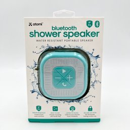 Atomi Water-Resistant Portable Bluetooth Shower Speaker - NEW IN BOX