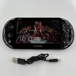 Sony PlayStation Vita, Model PCH-2001 - Black W/ Charger