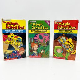 Lot Of 3 Vintage MAGIC SCHOOL BUS VHS Tapes