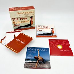 Baron Baptiste: Yoga Bootcamp Box Set - CD, Workbook, 80 Flash Cards  GAIAM Power Yoga DVD