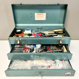 Vintage 1960s WATERLOO JL-99 Mechanics Toolbox - Loaded With Tools & Accessories