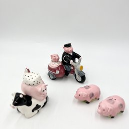 3 Beautiful Salt & Pepper Shaker Sets - Farm / Country Decor, Farm Animals