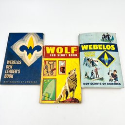 Set Of 3 Vintage Cub Scout / Boy Scout Books From The 1960s/70s