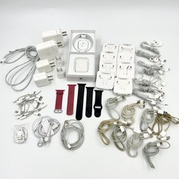 Huge Lot Of APPLE Accessories - USB Cables, In-Ear EarPods, Wall Charges, Lightning Headphone Adaptors & More!