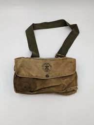 Vintage Canvas Boy Scouts Of America National Council Small Bag Satchel