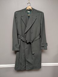 US ARMY Issued Green Military Trench Coat W / Liner 8405-782-2903 - 40R