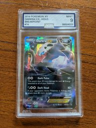 2016 Pokemon XY Darkrai EX Holo Breakpoint #74 - AGS Graded 9