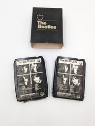 The Beatles- White Album 8-Track Part 1 & 2 8XW-160 & 8XW-161 8XWB 101 With Case