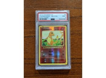 2016 Pokemon Card XY Charmander Rev Foil Evolutions #9 - PSA 9