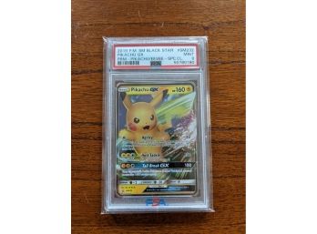 2019 Pokemon Card Black Star Pikachu GX #SM232 - PSA 9