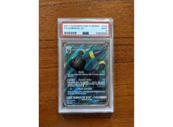 2017 Pokemon Card TCG Umbreon GX Sun & Moon Holo Full Art - PSA 9