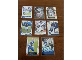 Kadarius Toney Rookie NFL Football Cards Lot - 8 Cards - New York Giants, Kansas City Chiefs