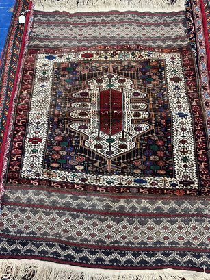 Hand Knotted Persian Balouch Rug 4.8x2.6 Ft.  #1277